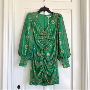 Lenon Green Silk Dress